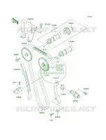CamshaftsTensioner per Kawasaki KLR650 2003