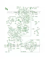 Crankcase per Kawasaki KLR650 2003