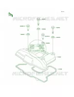 Cylinder Head Cover per Kawasaki KLR650 2003