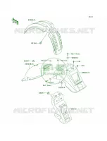Fenders per Kawasaki KLR650 2003