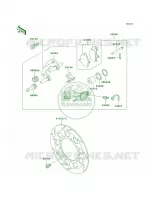 Front BrakeA18A19 per Kawasaki KLR650 2003
