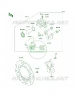 Rear BrakeA15 A17 per Kawasaki KLR650 2003
