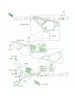 Side CoversChain Cover per Kawasaki KLR650 2003
