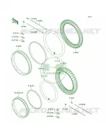 WheelsTiresA15 A17 per Kawasaki KLR650 2003