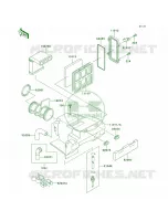 Air Cleaner per Kawasaki KLR250 2002