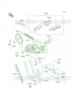 CamshaftsTensioner per Kawasaki KLR250 2002