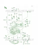 Cylinder Head per Kawasaki KLR250 2002