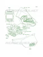 DecalsKL250 D18 per Kawasaki KLR250 2002