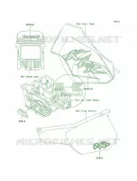DecalsKL250 D19 per Kawasaki KLR250 2002