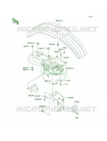 Fenders per Kawasaki KLR250 2002