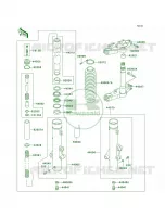 Front Fork per Kawasaki KLR250 2002