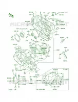 Crankcase per Kawasaki KLR650 2002