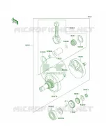 Crankshaft per Kawasaki KLR650 2002