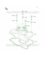 Cylinder Head Cover per Kawasaki KLR650 2002