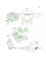 DecalsGreenA16 per Kawasaki KLR650 2002