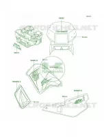 DecalsGreenA17 per Kawasaki KLR650 2002