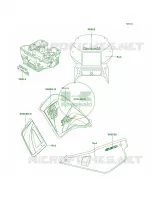 DecalsRedA18 per Kawasaki KLR650 2002