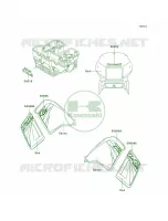 DecalsRedA19 per Kawasaki KLR650 2002