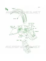Fenders per Kawasaki KLR650 2002