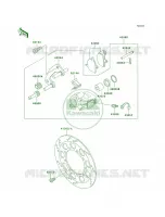 Front BrakeA18A19 per Kawasaki KLR650 2002