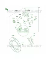 Rear BrakeA15 A17 per Kawasaki KLR650 2002