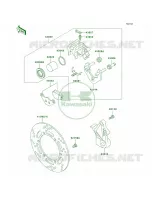 Rear BrakeA18A19 per Kawasaki KLR650 2002
