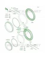 WheelsTiresA15 A17 per Kawasaki KLR650 2002