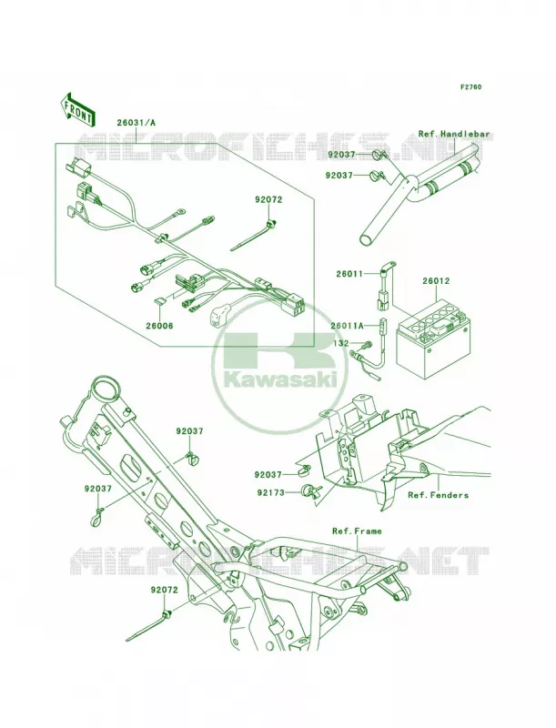 Chassis Electrical Equipment Kawasaki MOTOS 110 2011 KLX110  KLX110CBF
