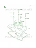 Cylinder Head Cover per Kawasaki KLR650 2001