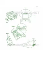 DecalsGreenA16 per Kawasaki KLR650 2001