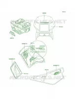 DecalsGreenA17 per Kawasaki KLR650 2001
