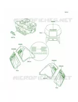 DecalsRedA19 per Kawasaki KLR650 2001