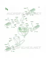 Footrests per Kawasaki KLR650 2001