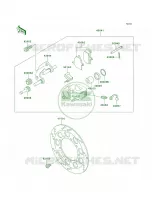 Front BrakeA15 A17 per Kawasaki KLR650 2001