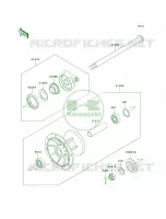 Front Hub per Kawasaki KLR650 2001