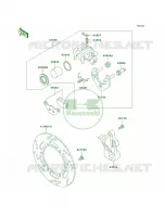 Rear BrakeA18A19 per Kawasaki KLR650 2001