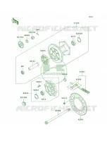 Rear Hub per Kawasaki KLR650 2001