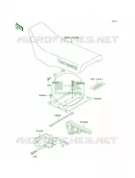 Seat per Kawasaki KLR650 2001