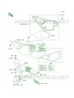 Side CoversChain Cover per Kawasaki KLR650 2001