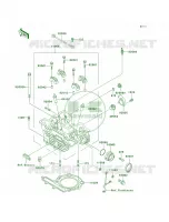 Cylinder Head per Kawasaki KLR250 2000