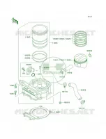 CylinderPistons per Kawasaki KLR250 2000