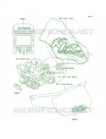 DecalsKL250 D18 per Kawasaki KLR250 2000