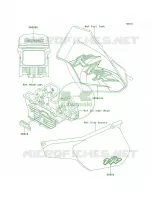 DecalsKL250 D19 per Kawasaki KLR250 2000