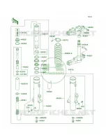 Front Fork per Kawasaki KLR250 2000