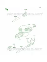 Gear Change DrumShift Forks per Kawasaki KLR250 2000