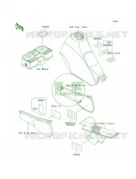 Labels per Kawasaki KLR250 2000