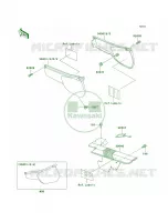 Side CoversChain Cover per Kawasaki KLR250 2000