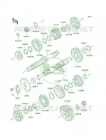 Transmission per Kawasaki KLR250 2000