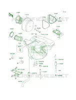 Air Cleaner per Kawasaki KLR650 2000