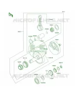 Crankshaft KL650AE032205 per Kawasaki KLR650 2000